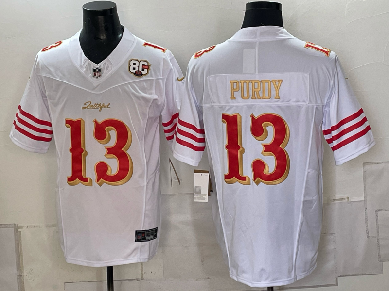 Men 2026 Nike San Francisco 49ers #13 Purdy white NFL Jersey 0930005
